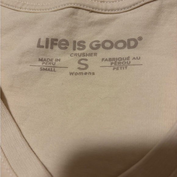 Life is Good Under Sunflower Short Sleeve Crusher Vee - Picture 8 of 9